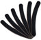 KADS Double Side 100/180 Nail File Buffer Emery Boards for Smooth Shiny Nails Professional Manicure Pedicure Kit (Black 10pcs)