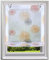 Raffrollo mit Kreis-Motiven Druck Design Rollos Voile Transparent Vorhang (BxH 100x140cm, Orange Kreis mit U-Haken)