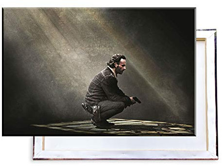Unified Distribution The Walking Dead - Rick Grimes - Andrew Lincoln - 120x80 cm - Bilder & Kunstdrucke fertig auf Leinwand aufgespannt und in erstklassiger Druckqualität