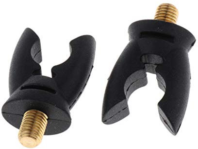 SM SunniMix 1 Paar Angeln Rutenhalter Gummi Rutenauflage Rutenablage mit M3 / 8-Gewinde, Schwarz