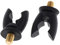 SM SunniMix 1 Paar Angeln Rutenhalter Gummi Rutenauflage Rutenablage mit M3 / 8-Gewinde, Schwarz
