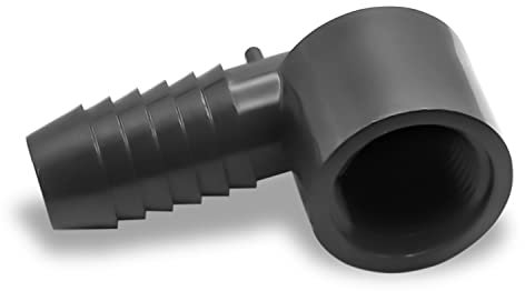 PVC 90 Grad Schlauch Ellenbogen Barb Connector - 3/4 Zoll Einsatz x 3/4 Zoll FNPT Schlauch Barb Fitting - PVC 90 Grad Ellenbogen Schlauch Barb Fittings für Schläuche Schlauch Wasserleitung - SCH 40