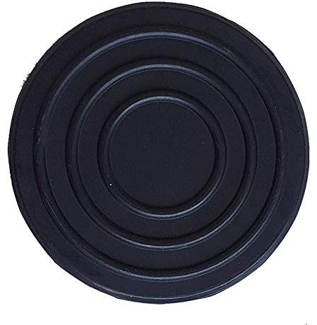 KUNZER WK 1075-09 Gummi-Sattelkissen – Schwarze Auflage für Wagenheber WK 1075 – Vertiefungen