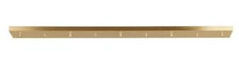 Generation Lighting 7449605-848 Accessory - 48 Inch 5 Port Linear Canopy, Satin Brass Finish, Steel Construction, Damp Rated, Multi-Port Canopy Collection, 1-Light