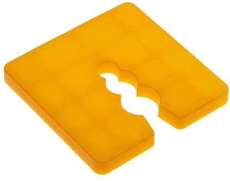 Abstandspackung flache Unterlegscheiben für DIY - Packer Abstandskeil für Möbel, Nivellierung, Abstand Fliesen, Tür, Fenster, Installation - (Packung mit 50) Kunststoffrahmen farbcodiert 50x50x2mm