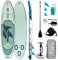 FunWater Aufblasbares Stand UP Paddle Board 320x84x15cm Ultraleicht Enthalten ISUP, Adj Paddel, Pumpe, SUP Rucksack, Leine, Sitz, Wasserdichte Tasche, Rutschfestes Deckpad Umweltmaterial Zum Surfen