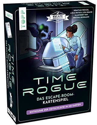Frech Escape Experience – Time Rogue. Rätseln, kombinieren und entscheiden, um der Zeitschleife zu entkommen: Das Escape-Room-Erlebnis als Kartenspiel!