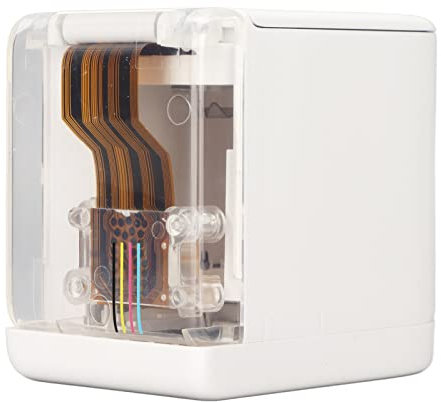ciciglow Handdrucker Benutzerdefinierter Vollfarbdrucker, Tragbarer Kabelloser WLAN-Tintenstrahldrucker, 1200 DPI, Herausnehmbare Tintenpatrone, Dreifarbige Thermische