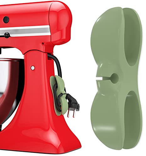 Kabel Organizer für Geräte - Kitchen Cable Organiser Kabelaufwickler für Küchenmixer Kabelclip Selbstklebend Kabelhalter Kabelaufwicklung für Küchengeräte Mixer Reiskocher Air Fryer, Grün