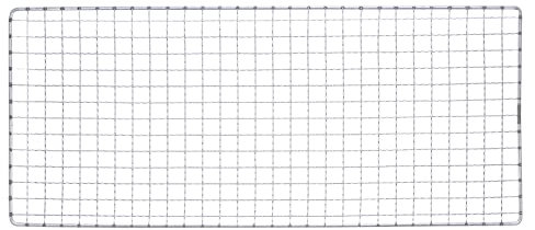sourcing map 2stk Quadratisch Grillnetze 17,3 x7,5 galvanisierte Edelstahl Grillroste Matte zum Backen Rauchen Holzkohle Grillen Braten