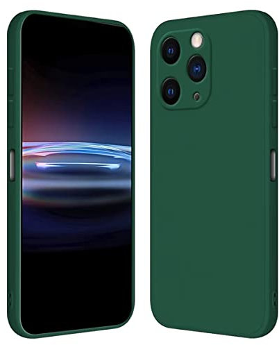 RankOne Coque pour iPhone 11 Pro Max (6.5 inches) Étui en Silicone TPU Souple - Vert foncé