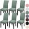 YISUN Dining Chair Covers Set of 6, Stretch Removable Washable Kitchen Chair Covers, Chair Slipcover for Hotel, Dining Room, Ceremony, Banquet Wedding Party