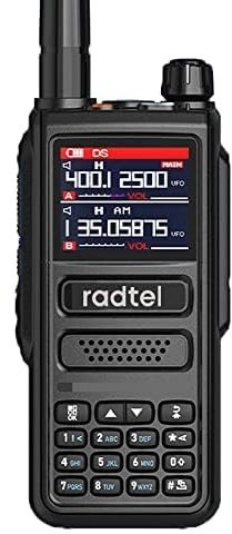 Radtel RT-470 10 Watt Tri-Band Radio 256CH Air Band Walkie Talkie mit Air Band Empfang NOAA FM Radio Empfang