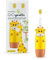 innoGIO GIOgiraffe - Spazzolino da denti elettrico per bambini, 7 colori LED, manico in silicone, 4 modalità, timer 2 min, adatto per bambini da 2 a 12 anni, giallo, batteria AAA non inclusa (testina