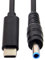 CY Câble Type C USB-C Source d'entrée 65 W vers DC 4,5 x 3,0 mm Câble de charge d'alimentation 19,5 V Compatible avec ordinateur portable 18-20 V