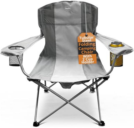Vanilla Leisure Folding Camping Chair Adult Luxury Easy Fold