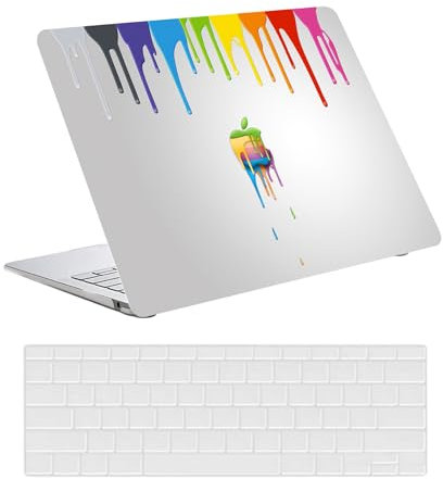 Custodia Compatibile con Nuovo Macbook Pro 15 pollici 2019 2018 2017 2016 con Touch Bar e Touch ID A1990 A1707, Case Rigida Protettivo Plastica Copertina & Tastiera Cover, Pigmento colorato