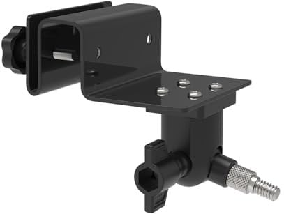 Holicfun Outdoor Security Camera Gutter Mount, Universally Compatible with Ring, Blink, Eufy, Wyze, Google Nest, Arlo, Simplisafe, and More (Down Version, Black)
