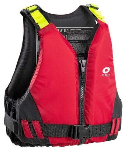 Osprey | Adult Buoyancy Aid 50N, PFD Swim Vest, Waterproof Float Jacket for Watersports, Paddleboarding and Kayaking Red S/M