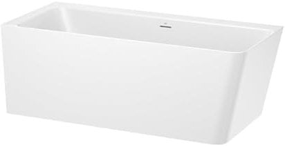 Roca - Baignoires îlots - Baignoire en îlot d'angle asymétrique ONA Biplace 260L en Stonex, Angle gauche avec vidage et siphon