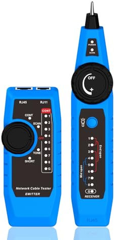 Netzwerkkabeltester, Kabelsucher, RJ11, RJ45, Cat5, Cat6, Telefon-Tracker, Kabel-LAN-Leitungsfinder.