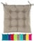 JACK Outdoor Stuhlkissen 38x38cm Lounge Kissen Auflage Wasserfest Sitzkissen Garten Lotus Effekt, Farbe:Taupe