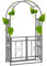 Metallbogen Gartenbogen Spalier Langlebige Eisen Pflanzen Spalier stehen for Zeremonie Brautparty for Pflanzen zur Unterstützung von Rosen Einfacher Zusammenbau Stabil