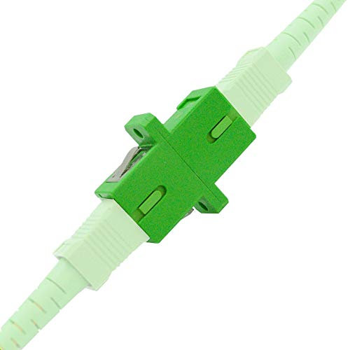 SC/APC Fiber Optic Coupler - 30 Pack EZ Open Tube - SC to SC Connector Kit - Extends Fiber Internet Cables for Optical Cable Extension