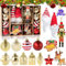 NLMWTI Juego de 32 Adornos para Árbol de Navidad, Decoración 2025 Personalizada, Irrompibles Decoraciones Navideñas