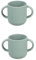 VICASKY 2piezas Taza De Entrenamiento Para Bebés Silicona Antiderrame Doble Asa Vaso Aprendizaje Para Niño Niña y Niñas Fácil De Limpiar y Usar