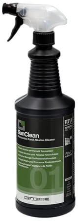 Errecom SunClean, Nettoyant Alcalin pour Panneaux Photovoltaïques, Prêt à l'Emploi, 1 L avec Gâchette