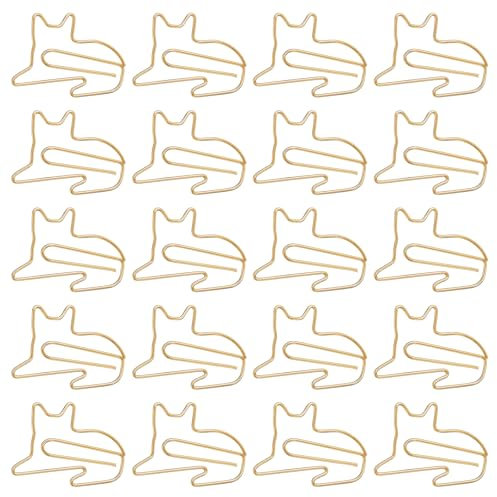 40 Stück Büroklammern Katzen Lustige Tier-Design Büroklammern Niedliche Katze in Farben Metall Katzen-Lesezeichen Geschenke für Frauen Männer