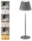 CSL - Tischlampe LED mit Akku - Kabellos - Touch - Helligkeit dimmbar - warmweiß neutralweiß kaltweiß - Metall - großer Akku - Tischleuchte - Nachttischlampe - Leselampe - Indoor Outdoor - Anthrazit