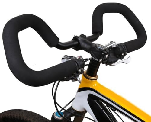 Fahrrad-Lenker, Reise-Fahrrad, Schmetterlings-Lenker, 25,4/31,8 x 580 mm, schwarz, für Touren-, Trekkingräder (31,8 mm + Griffe)