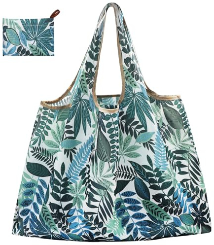 CHEESANHERR Faltbare Einkaufstasche, Einkaufsbeutel Faltbar Groß, Stoffbeutel Wiederverwendbare, Shopping Tote Bag Faltbare Tasche Stofftasche Leichte für Einkauf, 53 X 66 cm