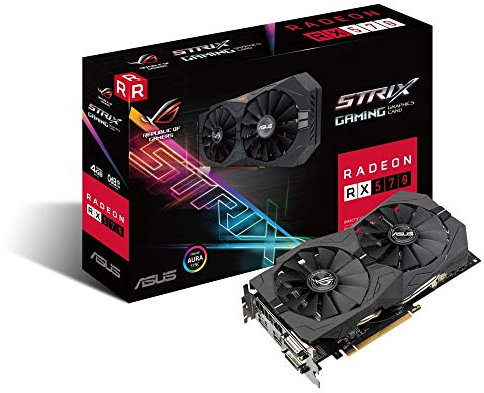 ASUS AMD Radeon ROG-STRIX-RX570-4G-GAMING Grafikkarte (AMD, PCI-E 3.0, 4GB GDDR5 Speicher, 1xHDMI, 2xDVI, 1xDisplay Port)