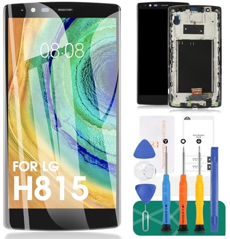 LCD-Display-Touchscreen-Digitizer-Teile mit Rahmen für LG G4 H810 H811 H815 LS991 VS986 Bildschirm-teile, Hartglas-Displayschutzfolie im Lieferumfang enthalten