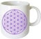 Cbkreation Tasse en céramique Fleur De Vie violette