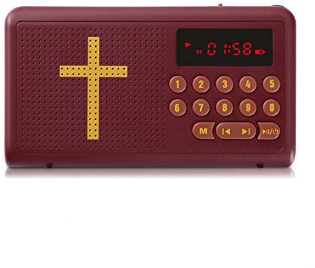 SGerste Electronic Amplified Bible Audio MP3 Player Mini Radio Listen Bible English 4G Memory Card