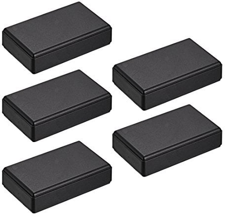 sourcing map 5Stk. 58x35x15mm Elektronische Plastik DIY Anschlussdose Gehäuse Kasten Schwarz DE de