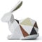 HAUCOZE Hase Figuren Arts Tier Geschenk Dekor Modern Arts Skulptur Polyresin 15cm