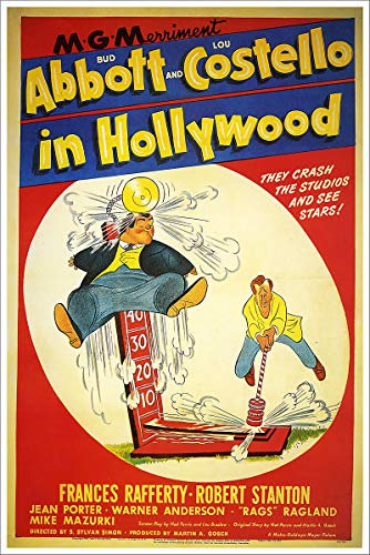 American Gift Services Filmposter Abbott und Costello in Hollywood 11x17