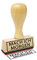 Stemplino® Textstempel - Mach ich morgen - 50mm x 15mm Holzstempel mit Text Bürostempel Firmenstempel Stempel Büro Text Stempel