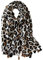 KRUIHAN Frauen Weichen Langen Hals Schal - Damenmode Leopard Tiermuster Cape,Abendgesellschaft Stilvolle Accessoires mit Quaste(Stil B-Beige)