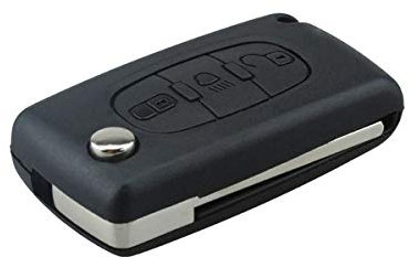 Guscio Portachiavi Accessori Ricambi Cover Copri Chiave Telecomando Auto 3 Tasti Compatibile Con Citroen C2 – C5 – C3 – C4 – C6 - C8 – Dispatch – Xsara – Picasso - Peugeot 407-307 - 308-607