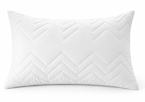 sei Design Kopfkissen 50x70 cm Schlafkissen Dekokissen gesteppt mit Reißverschluss - Ökotex - waschbar bis 95 Grad, Kochfest - Made in Europa - Sofakissen - Zierkissen für Couch und Sofa