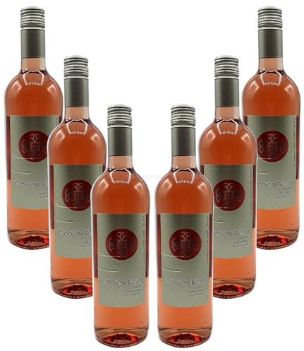 Rose Wein Set - 6x Canyon Road Zinfandel 750ml (8% Vol)- [Enthält Sulfite]