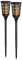 Lunartec Solar Gartenfackel: 2er-Set LED-Solar-Gartenfackeln mit Flammen-Effekt und Akku, 78 cm (LED Fackeln mit Flammeneffekt, Fackeln, Gartenleuchte Standleuchte)