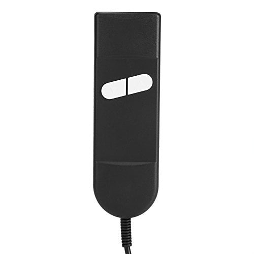 Cikonielf Recliner Hand Control Kunststoffanschluss Hand Control Mehrfachverwendung 2 Knopf 5 Stifte für Hebestühle Elektrischer Recliner Schwarz
