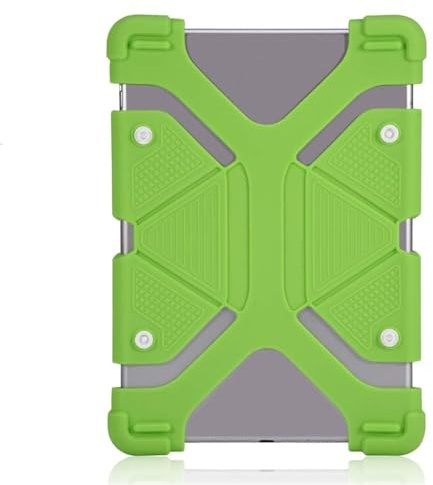 Agatige Washable Universal Silicone Tablet Case Cover, Adjustable Silicone Case Protector Cover with Shockproof Stand for 7.9-9 inches, 8.9-12 inches Tablet (8.9-12 inches-Green)